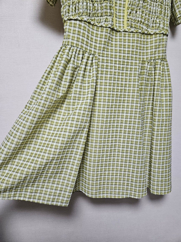 새상품 잇미샤 it michaa 썸머 체크 원피스 55사이즈--5