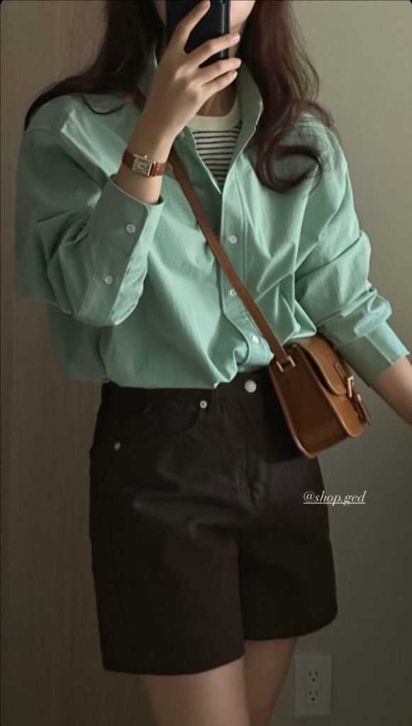 Ged(샵게드) garden shirt - mint--2