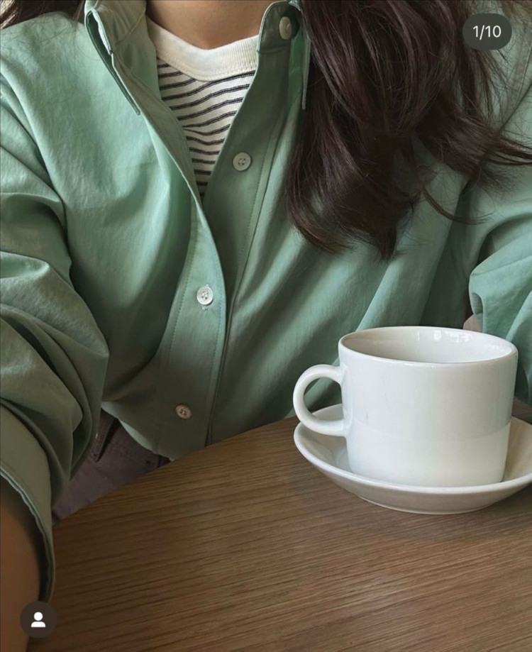 Ged(샵게드) garden shirt - mint--3