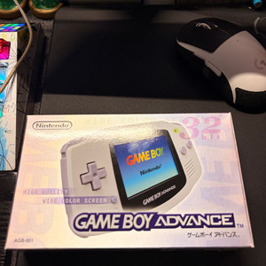 닌텐도 정품 게임보이 어드밴스 gba 오리지널 화이트 블랙 이미지