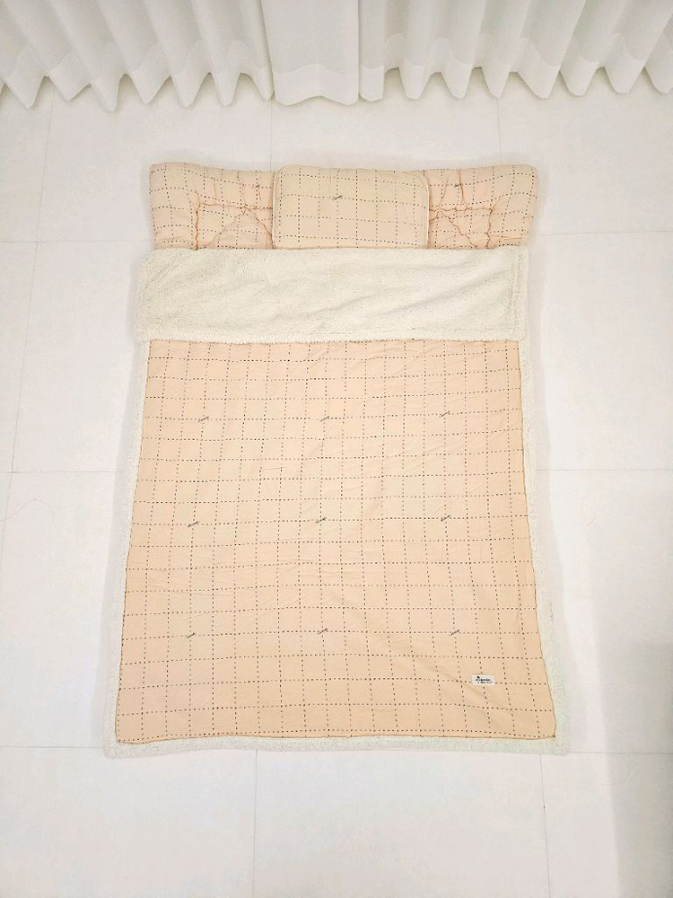 [네고칼차단] 비비엔다모달요토퍼+다우니퍼블랭킷+베개 세트--1