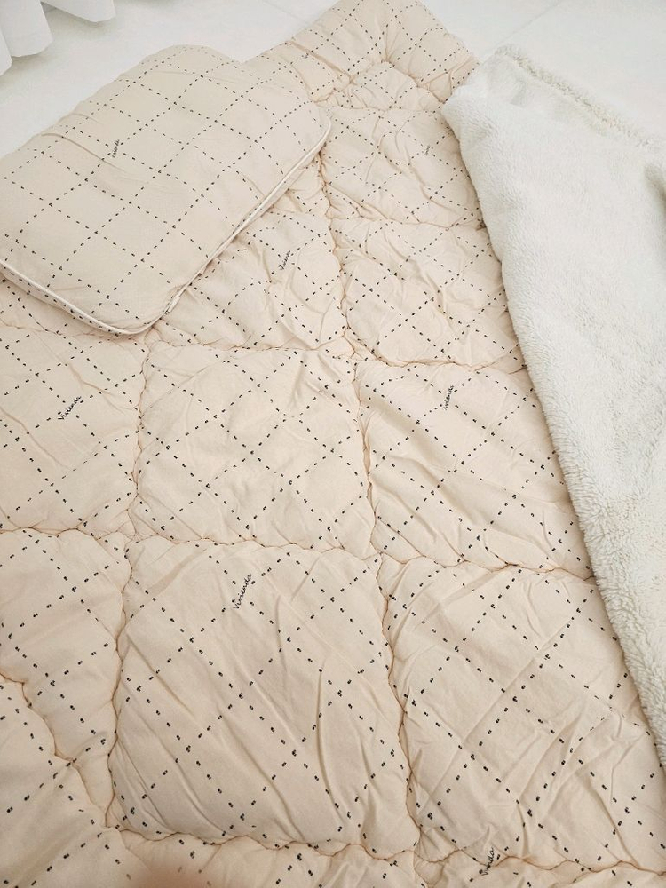 [네고칼차단] 비비엔다모달요토퍼+다우니퍼블랭킷+베개 세트--2