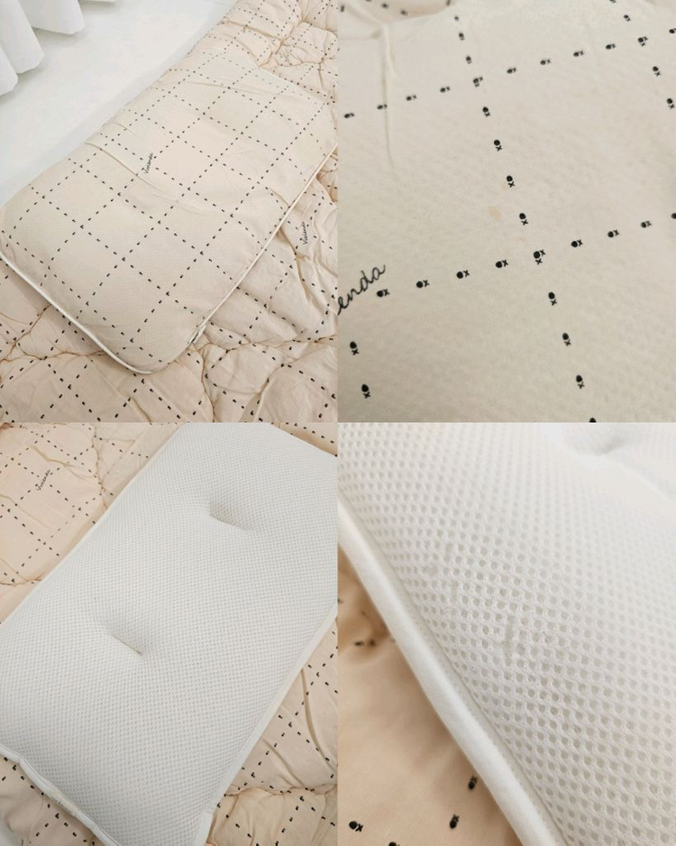 [네고칼차단] 비비엔다모달요토퍼+다우니퍼블랭킷+베개 세트--9