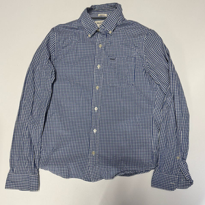 희귀!! 아베크롬비 올드스쿨 깅엄 체크 셔츠 M