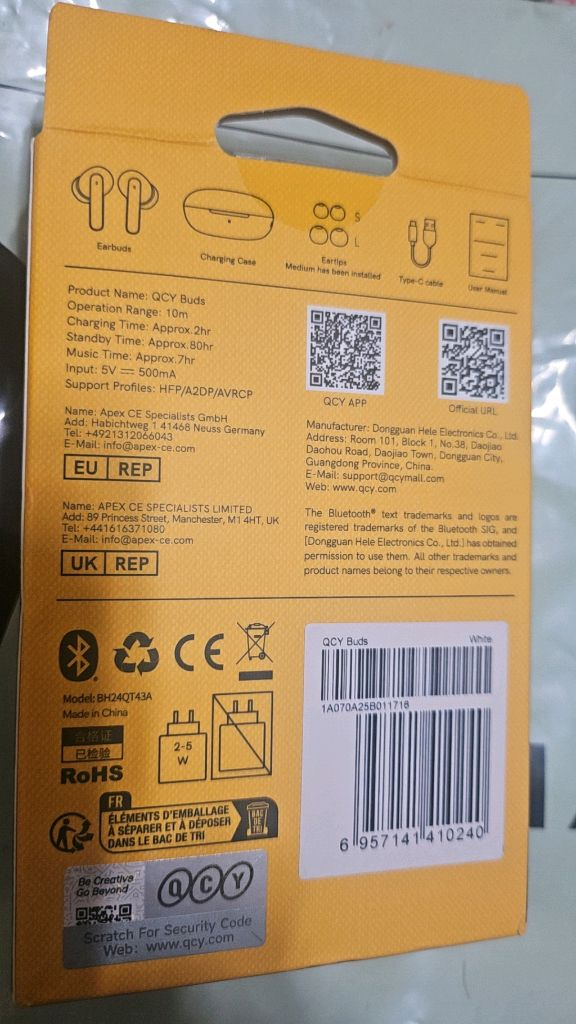QCY Buds 무선 이어폰 새상품 이미지