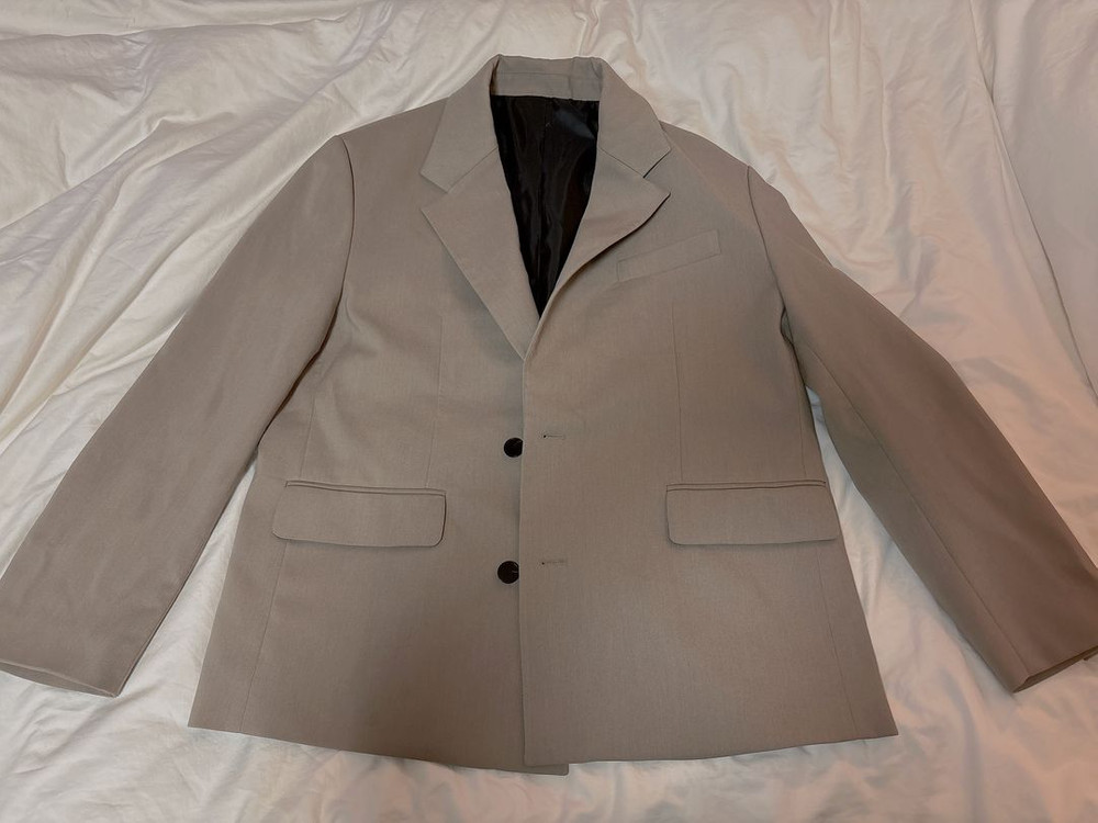 (25SS백화점정품) 스튜디오톰보이 맨 싱글투버튼 자켓 베이지 M사이즈 이미지