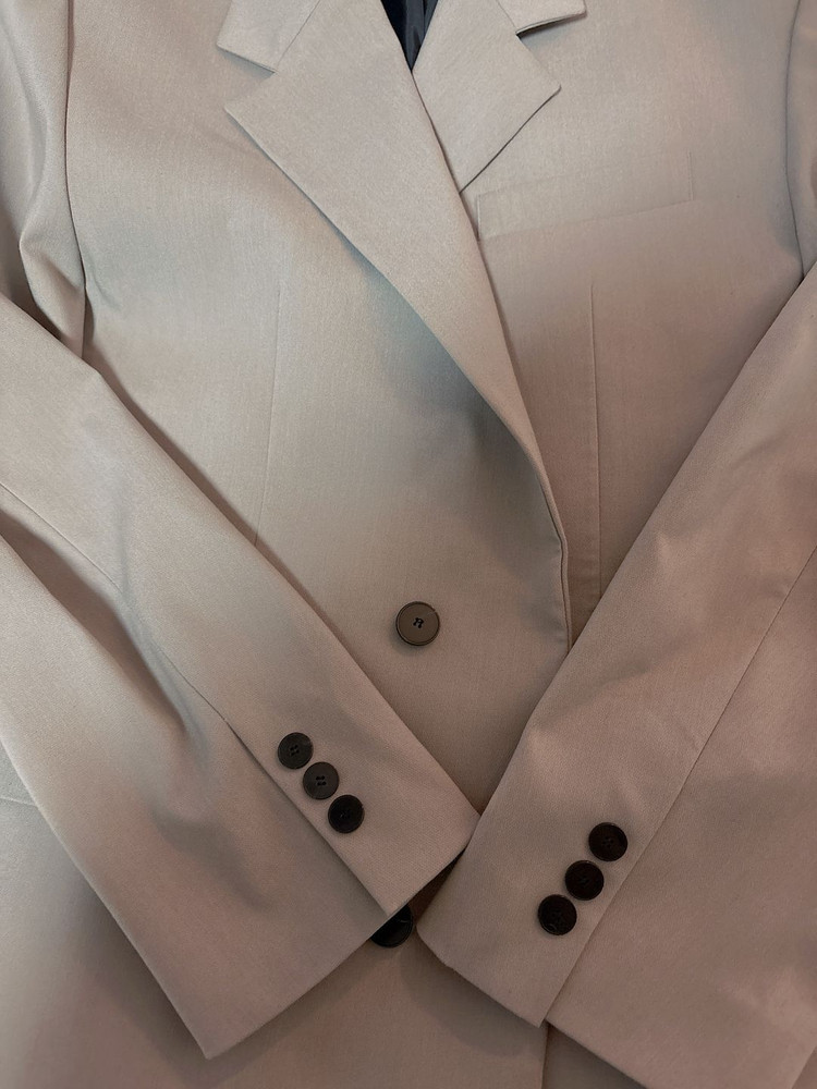 (25SS백화점정품) 스튜디오톰보이 맨 싱글투버튼 자켓 베이지 M사이즈 이미지