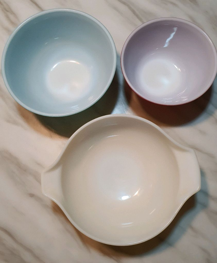 빈티지 미국 파이렉스 믹싱볼 3종( 개당값 이미지