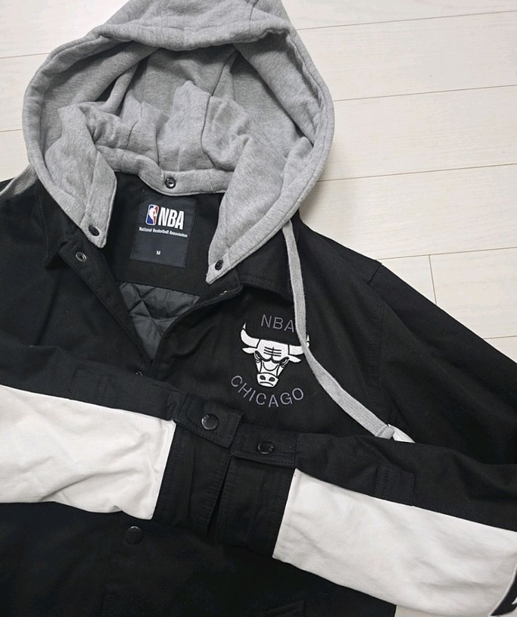 NBA 시카고불스 빅로고 바시티자켓 ( M)--3