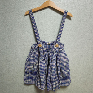 수어플룸 soor ploom 체크 마비스 블루 4-5y