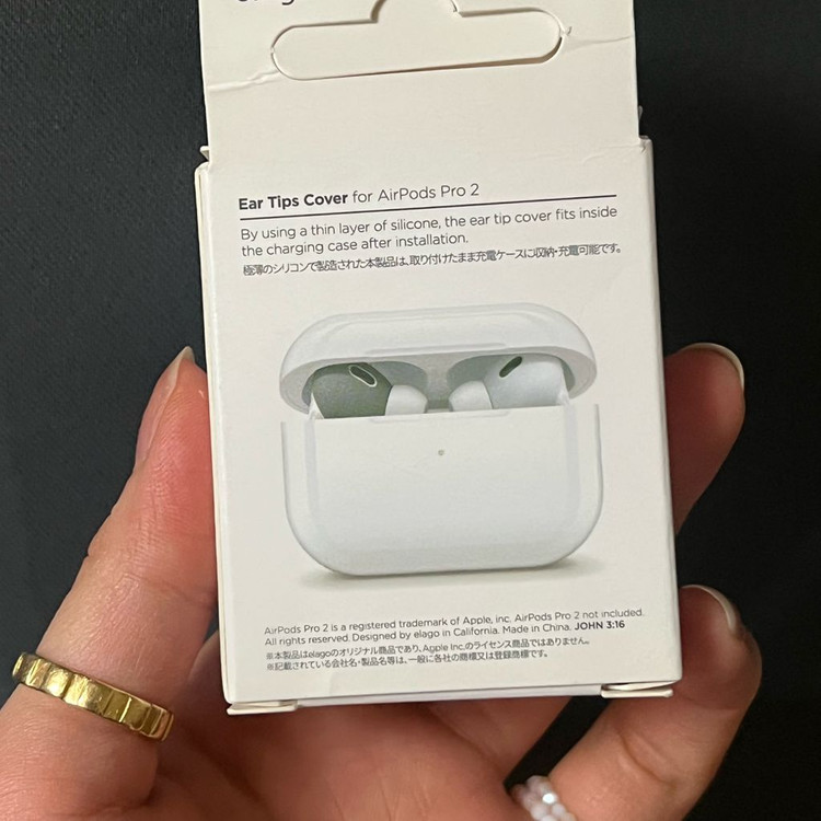 엘라고 에어팟 프로2 이어팁 실리콘 커버 새상품 이미지