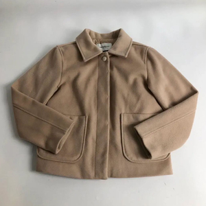 국내제작 누빔 울히든버튼 베이지 숏코트