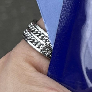 써지컬 볼드 체인 스틸 링 17호