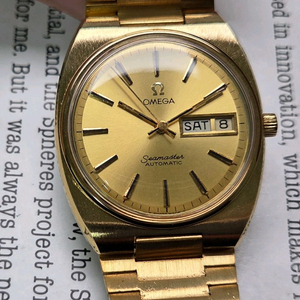 레어] 빈티지 오메가 씨마스터 고구마 데이데이트 올금장 뻐뻐시 브레이슬릿 ver. 이미지