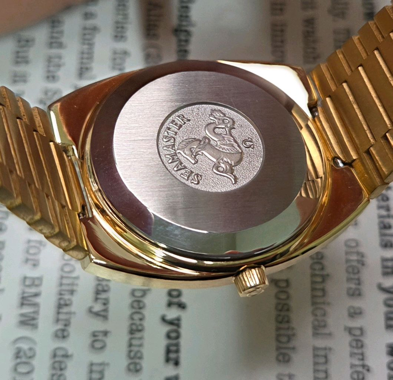 레어] 빈티지 오메가 씨마스터 고구마 데이데이트 올금장 뻐뻐시 브레이슬릿 ver. 이미지