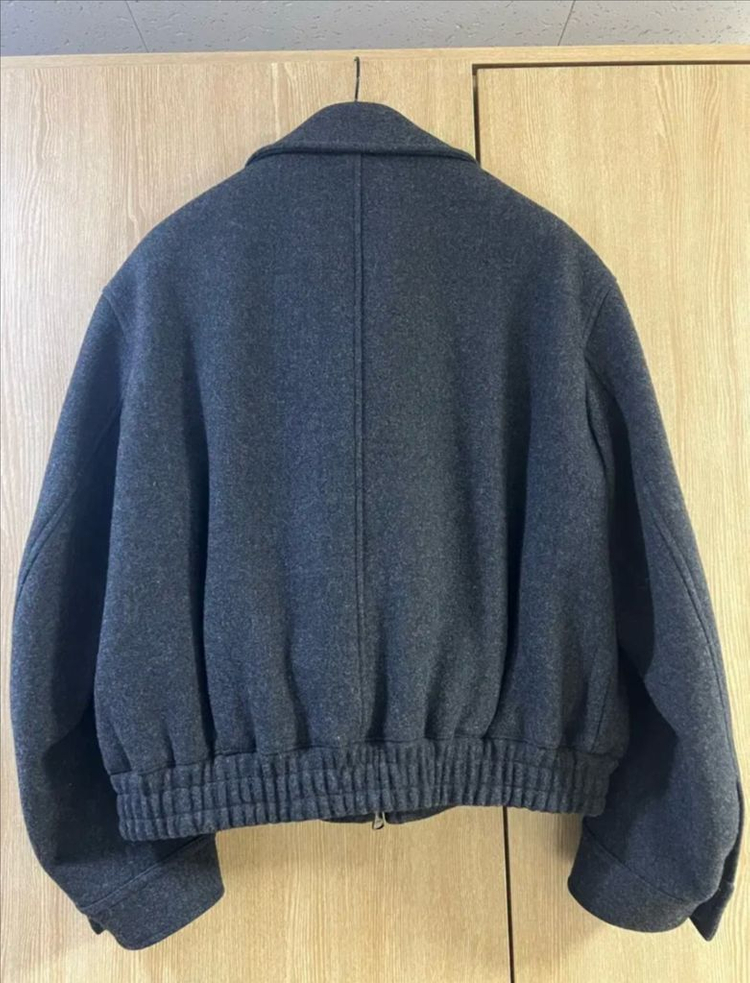 마마가리 포트베이 울 블루종 차콜 44 이미지