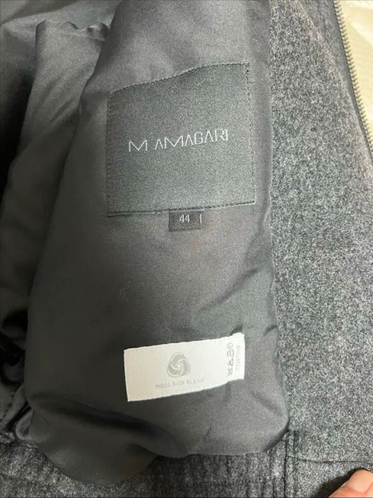 마마가리 포트베이 울 블루종 차콜 44 이미지