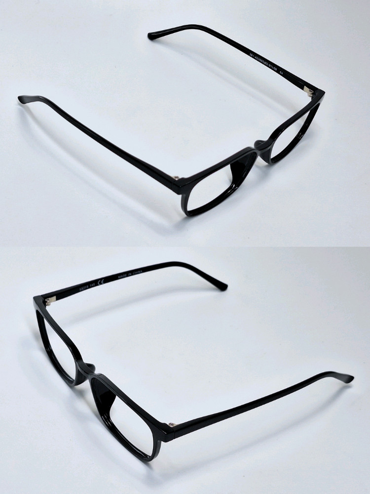 유니클로 스퀘어 클리어 선글라스 겸 안경테 361-423505 일본 수입 패션 아이웨어 y2k 울트라 라이트 초경량--5