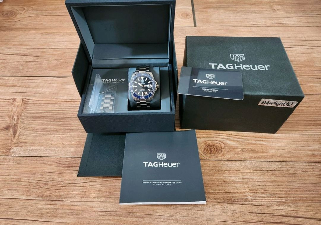 태그호이어 아쿠아레이서 오토매틱 41mm 청판--1