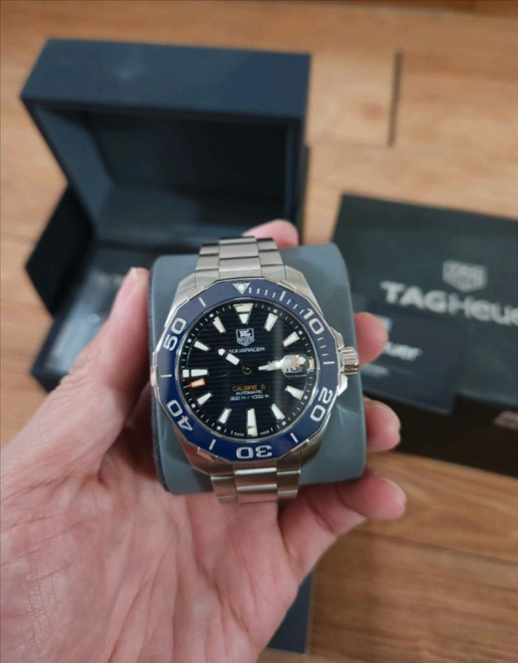 태그호이어 아쿠아레이서 오토매틱 41mm 청판--2