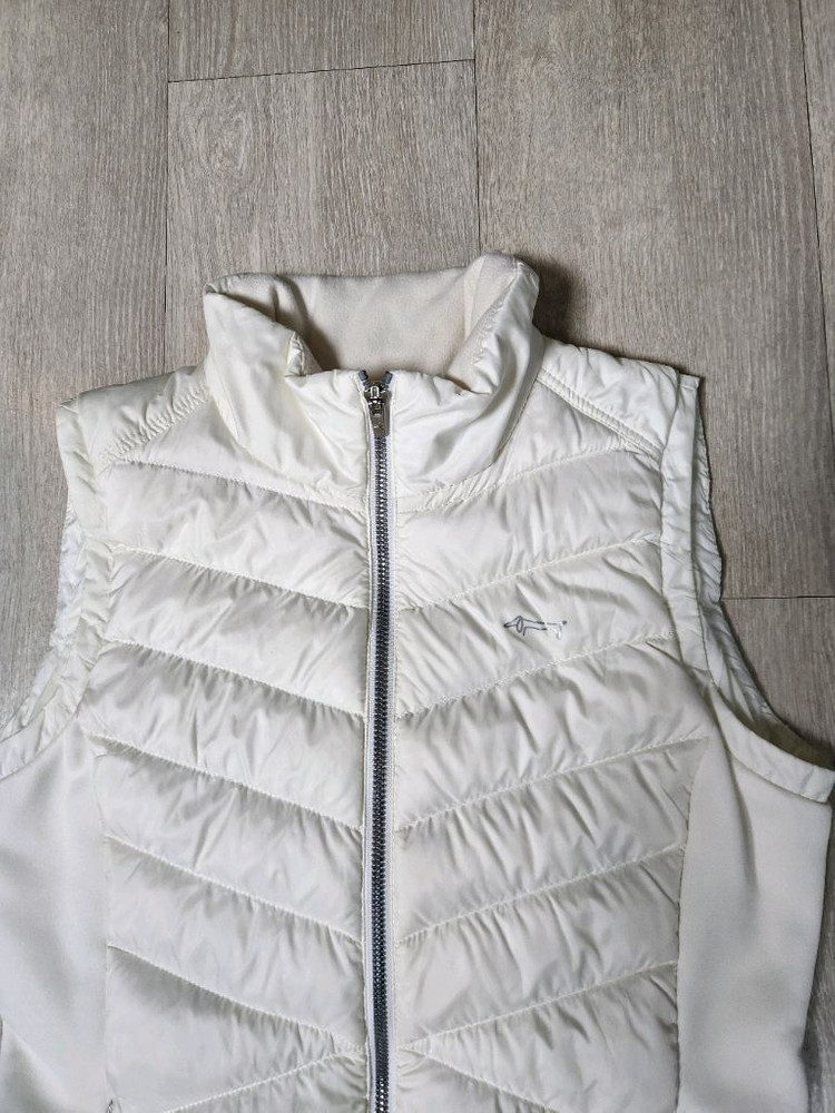 (상태최고)루이까스텔골프 여성덕다운패딩조끼(90)--1