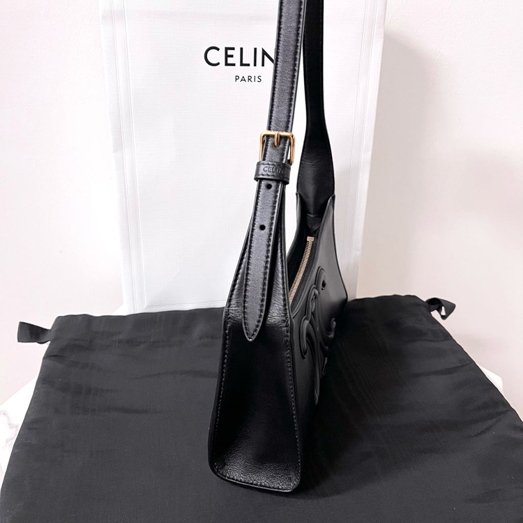 [S급/정품] 셀린느 퀴르 트리옹프 숄더백 가방 블랙--4
