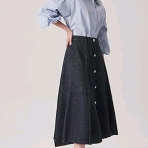 한섬(타임)데님 롱스커트