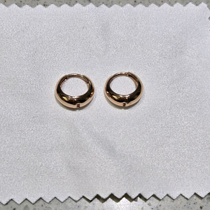 14K 로즈골드 물방울 링귀걸이 1.29g(0.344돈)