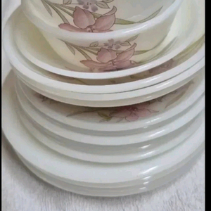 특가!(새제품. 수입브랜드.빈티지 식기류)Stony 밀크 꽃무늬 접시 & 밀크그릇 세트 이미지