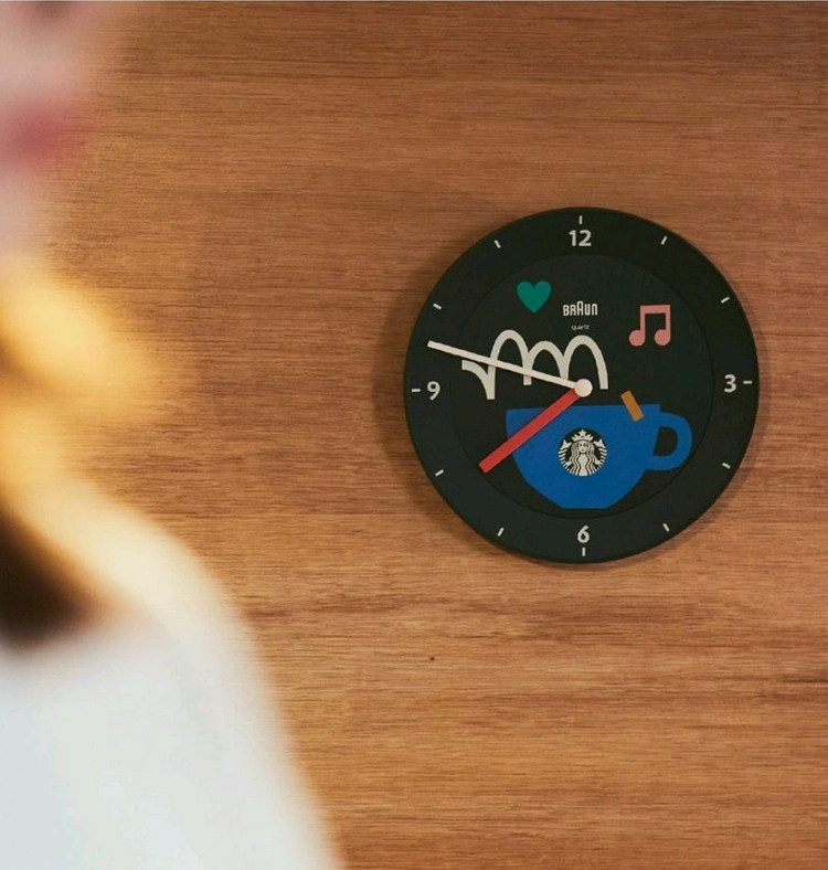 스타벅스 브라운 콜라보 탁상 시계 2종 일괄 9,000원 (낱개 5,000원) 새상품 미개봉 프리퀀시--3