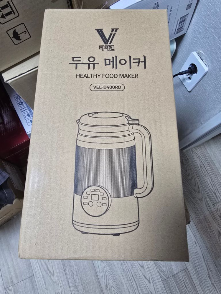 박스미개봉 새제품 대용량 1.2l바이렌 두유죽 제조기--1