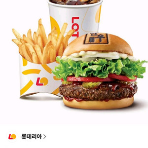 오늘.내일까지) 롯데리아 한우불고기버거 세트