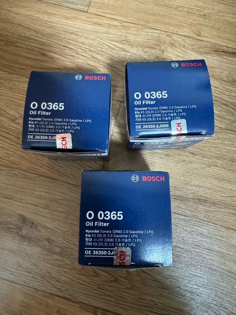 보쉬 엔진 오일필터 O0362 단순개봉 이미지