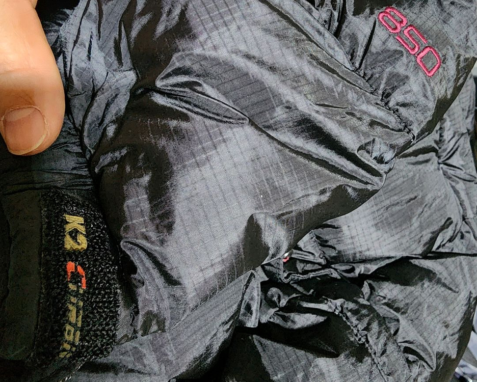 (상태굿)K2(기능성(블랙)윈드스토퍼/구스850(여90)--3