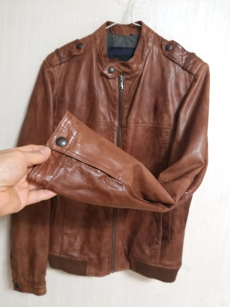 자라맨 빈티지핏 블루종 라이더자켓 (어100.남95) 이미지