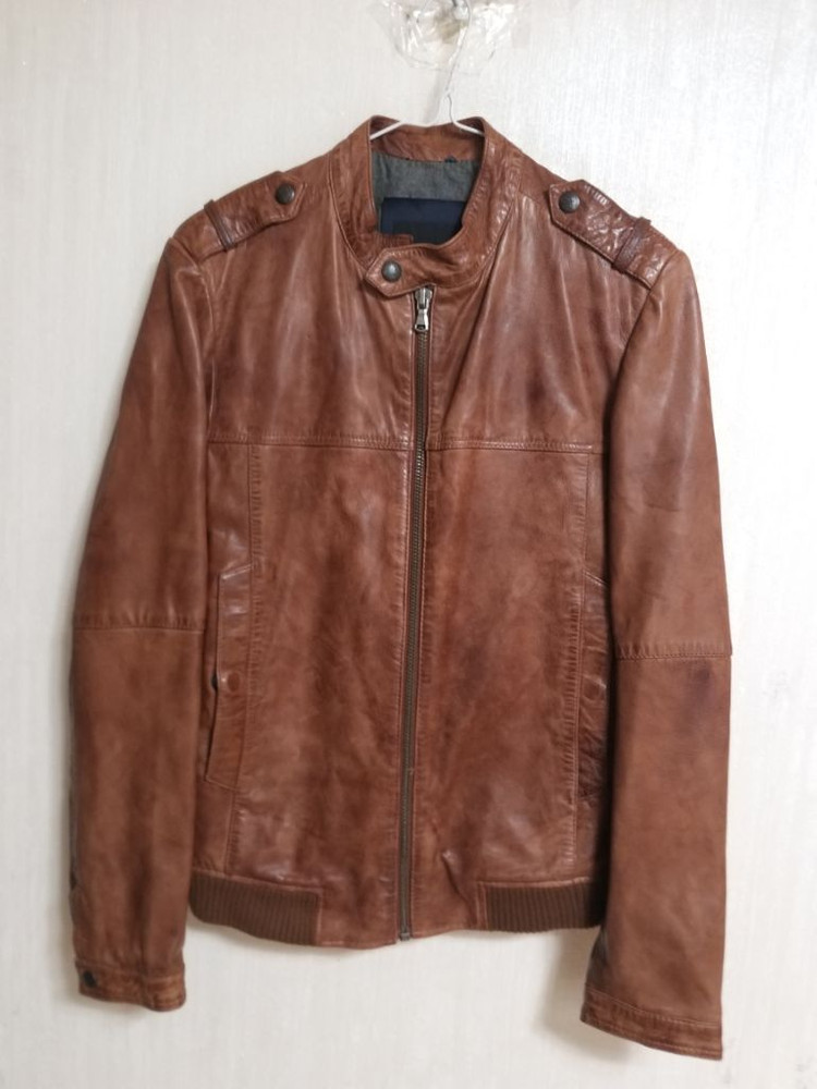 자라맨 빈티지핏 블루종 라이더자켓 (어100.남95) 이미지