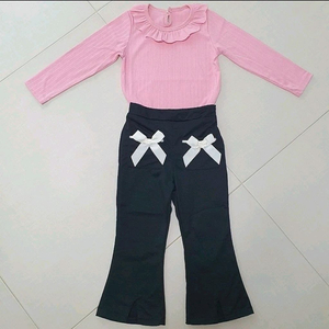 (새상품) 여아 니트블라우스 상하복세트 110사이즈