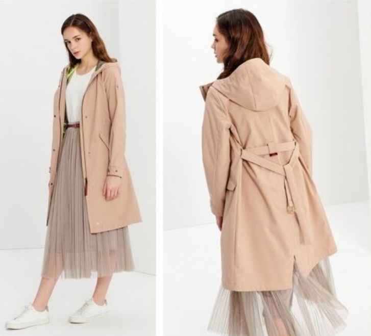 꼰떼오브 플로렌스 여성 트렌치형 후드 자켓 미개봉 새제품 택포 17000--5