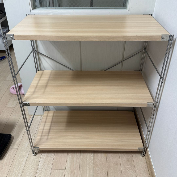 SUS 스테인리스 유닛 선반 3단 떡갈나무 와이드 S 팝니다. 수납장 이미지
