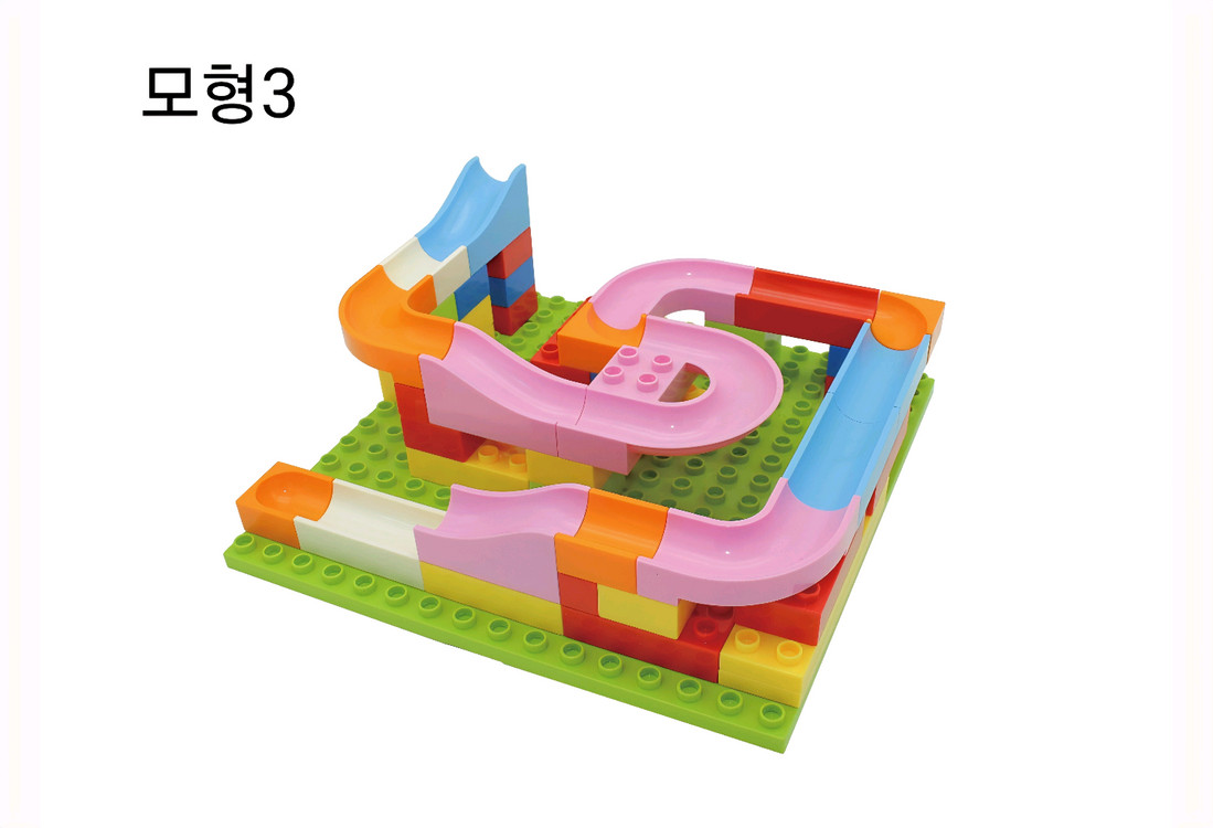 CUBE FUN 큐브펀 레고형 블록 세트 & 화일 1권 & 교재 2권--1