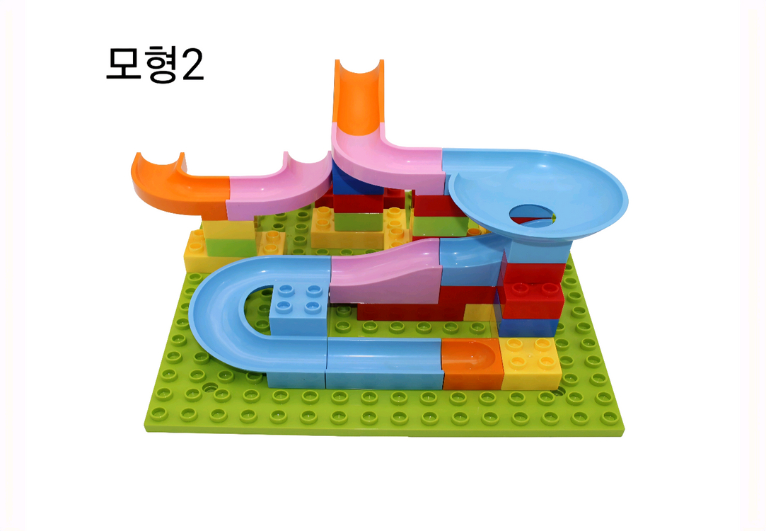 CUBE FUN 큐브펀 레고형 블록 세트 & 화일 1권 & 교재 2권--2