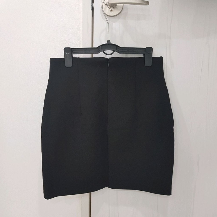 아뜨랑스 블랙 H라인 치마 M 이미지