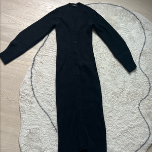 띠어리 모100% 벌룬 슬림 니트 골지가디건(원피스가능)(P)