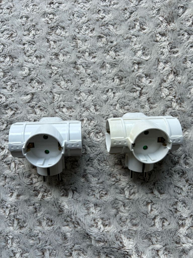 T형 3구 멀티탭 콘센트 2개--1