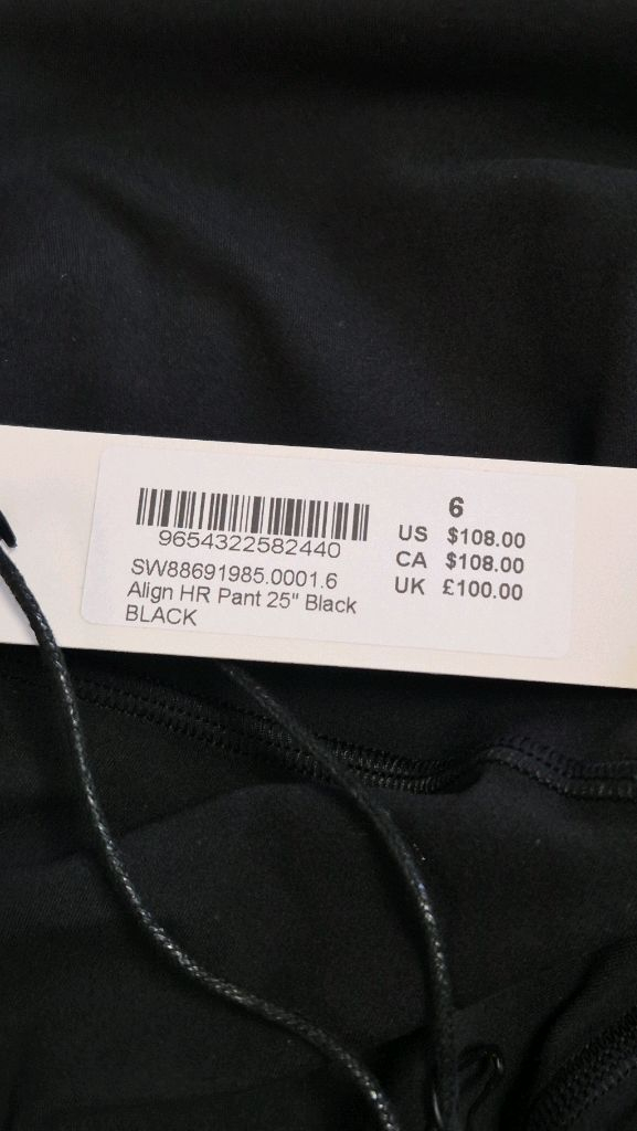 룰루레몬 Align HR Pant 6 사이즈 얼라인 레깅스--6