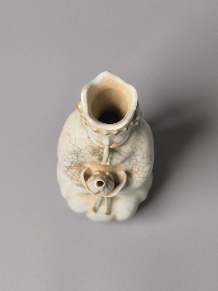 송대 청자 가요풍 관악기 연주 인물형 주전자 중국도자기 골동품 고미술품--9