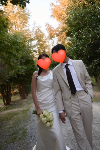 모반디 트위스트 언발 셀프웨딩드레스--3