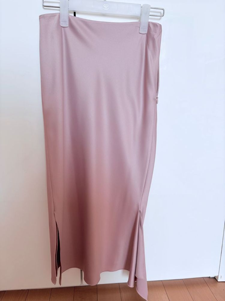 시에 SIE 플로렌스 슬릿스커트 0사이즈 새틴핑크--1