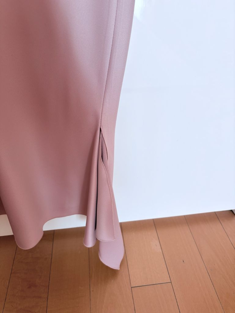 시에 SIE 플로렌스 슬릿스커트 0사이즈 새틴핑크--3