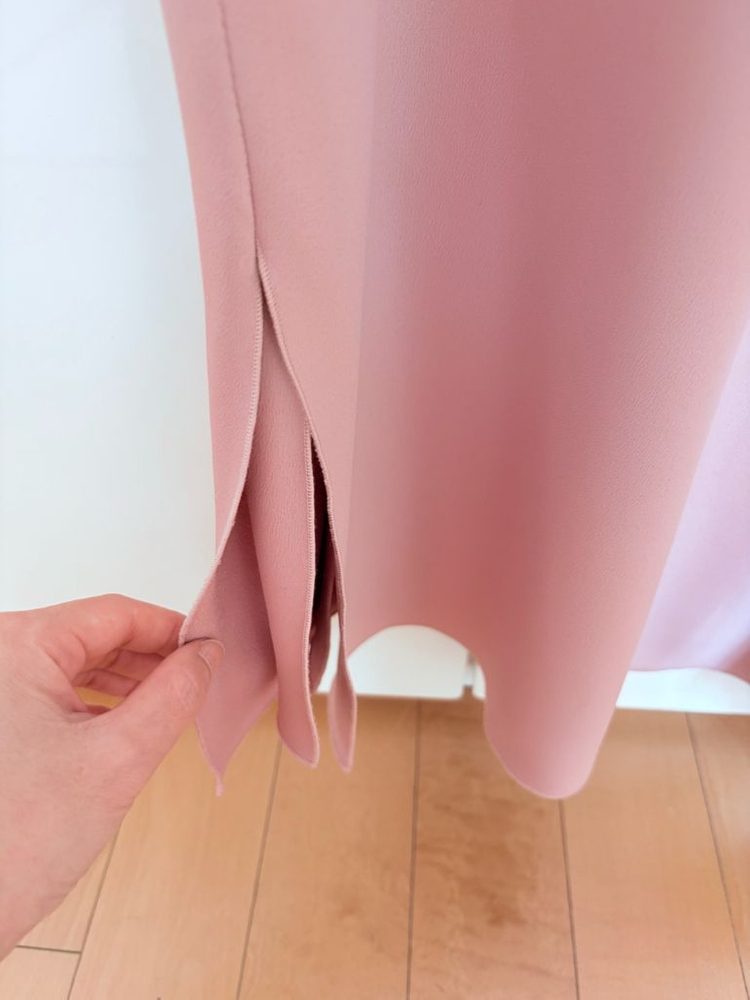 시에 SIE 플로렌스 슬릿스커트 0사이즈 새틴핑크--4